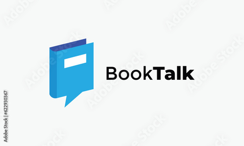 Logo vector minimalist design education library school books concept read information knowledge multimedia magazine design