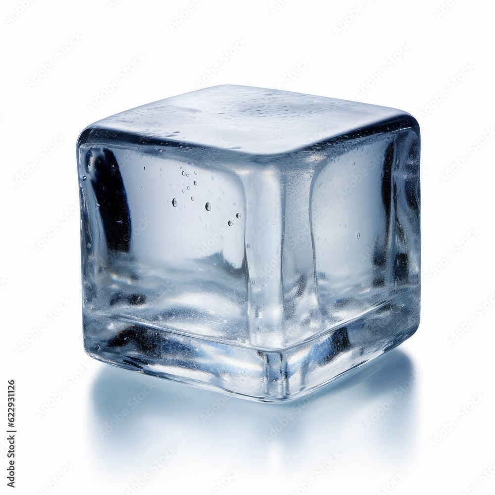 Ice Cube Isolated on White Background Ice Cube Isolated on White Background