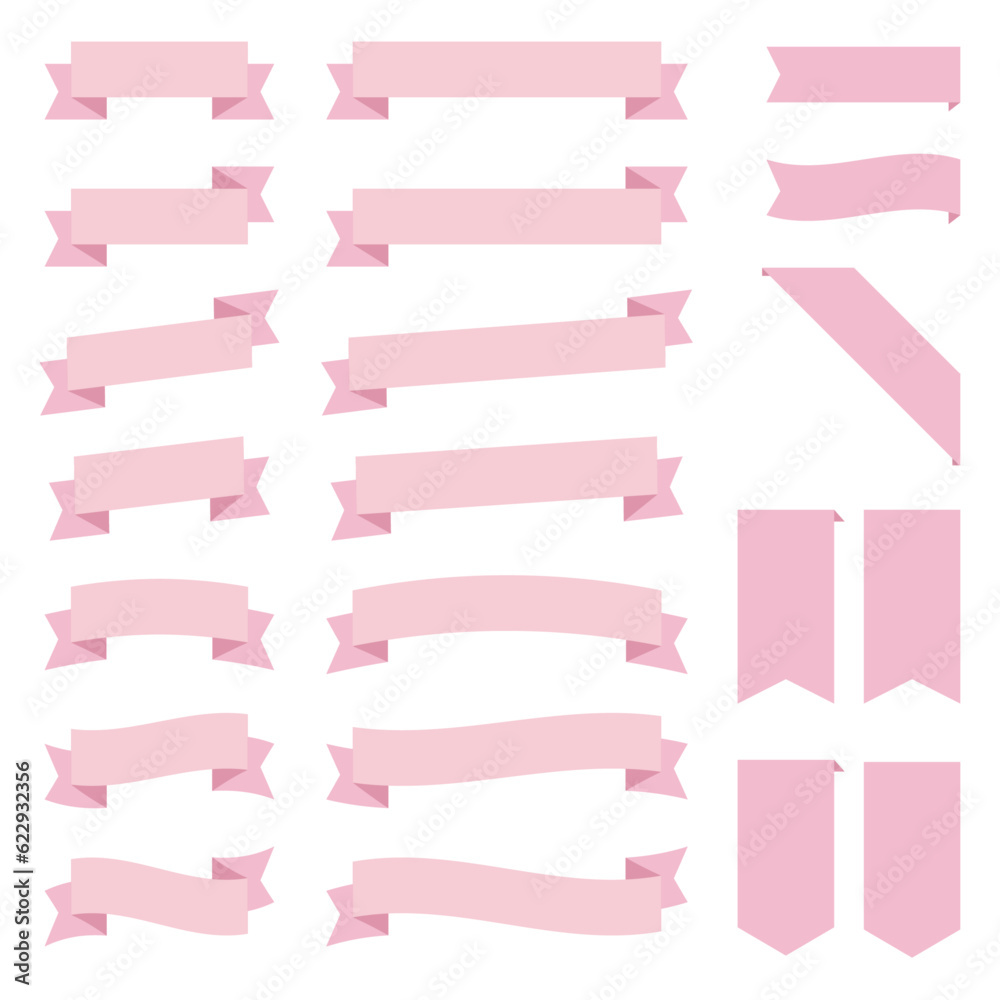 pink ribbon set