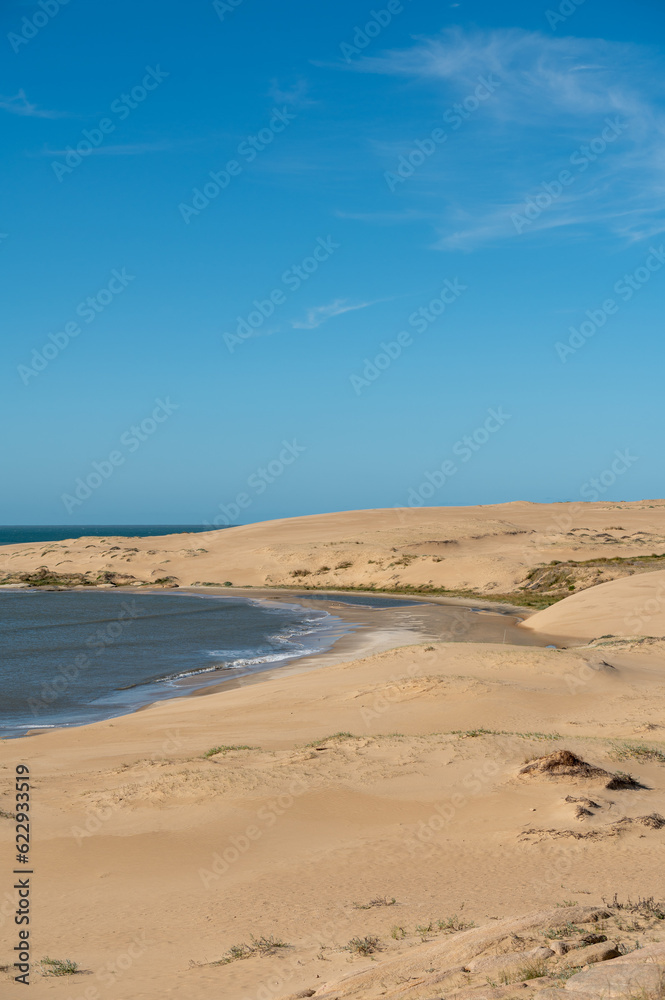 Dunes of the Cabo Polonia National Park in the Department of Rocha in Uruguay. Dunes of the Cabo Polonia National Park in the Department of Rocha in Uruguay.