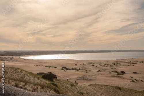 View of the Atlantic Ocean from the Cabo Polonio Natural Park in the Department of Rocha in Uruguay