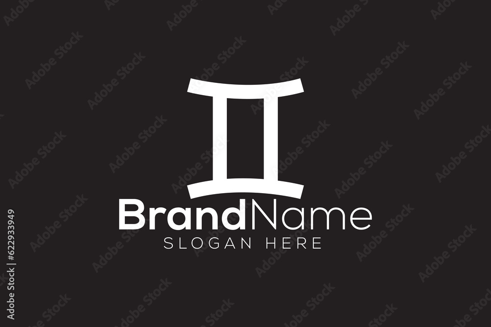 Gemini logo design vector template Gemini logo design vector template