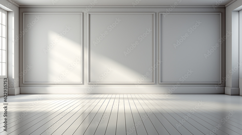 minimalist white interior background, real photography smooth lighting AI generative minimalist white interior background, real photography smooth lighting AI generative
