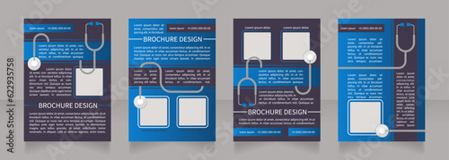 Stages of pregnancy and symptoms blank brochure layout design. Vertical poster template set with empty copy space for text. Premade corporate reports collection. Editable flyer paper pages
