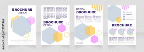 Medicare blank brochure design. Healthcare and medicine. Template set with copy space for text. Premade corporate reports collection. Editable 4 paper pages. Myriad Pro, Arial fonts used