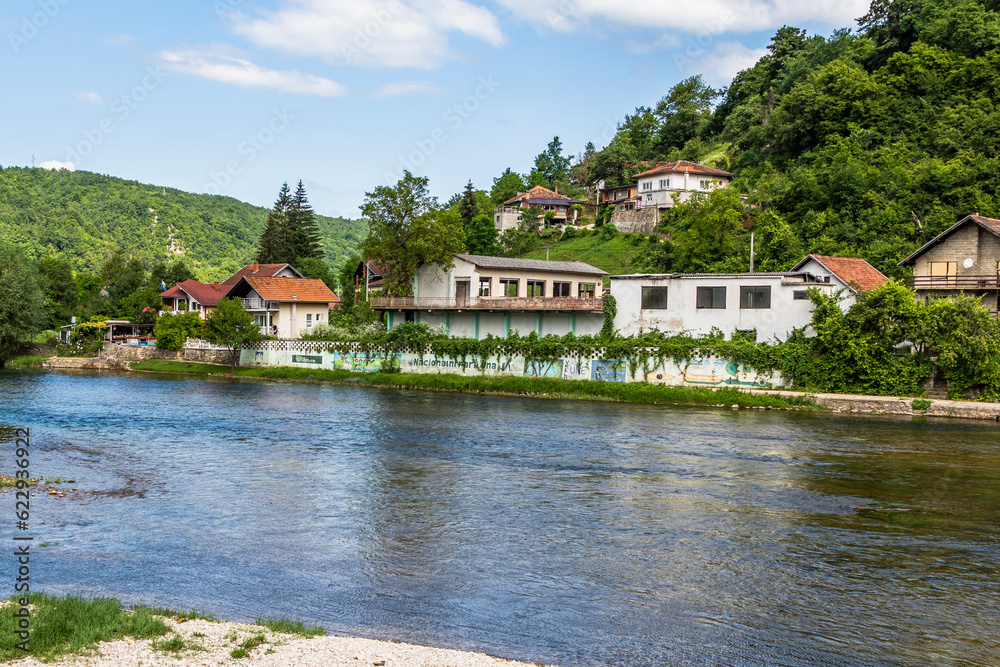 Kulen Vakuf am Fluß Una, Bosnien-Herzegowina