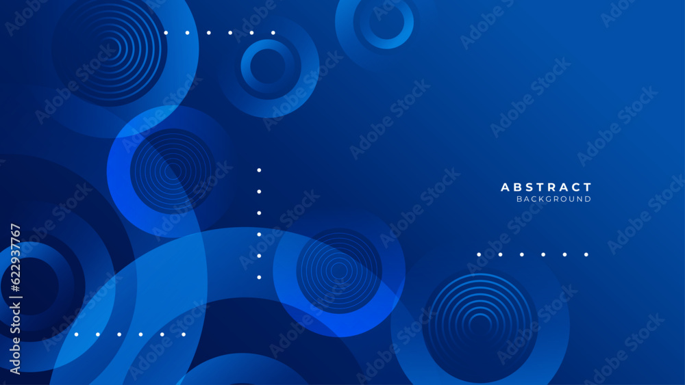Obraz premium Vector abstract graphic presentation design blue banner pattern wallpaper background web template.