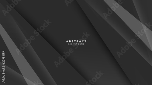 Abstract modern black geometric shapes vector technology background, for design brochure, website, flyer.