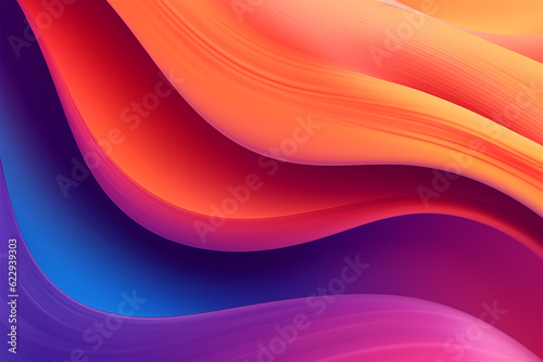 abstract colorful wave background generative ai