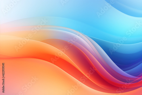 abstract colorful wave background generative ai