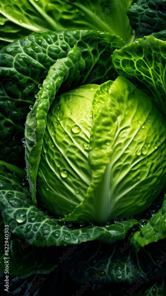 Obraz premium Freshly washed cabbage