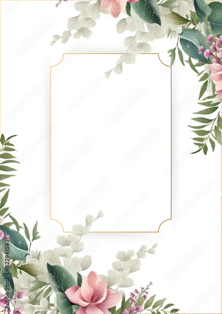 Fototapeta premium Vintage floral background