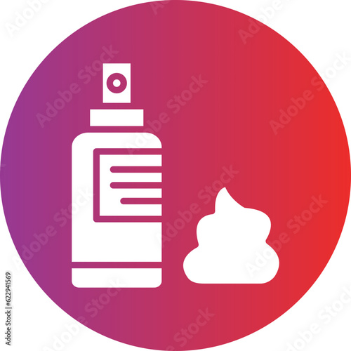 Vector Design Barber Foam Icon Style