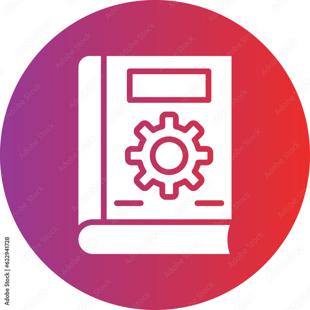 Vector Design Book Settings Icon Style Vector Design Book Settings Icon Style