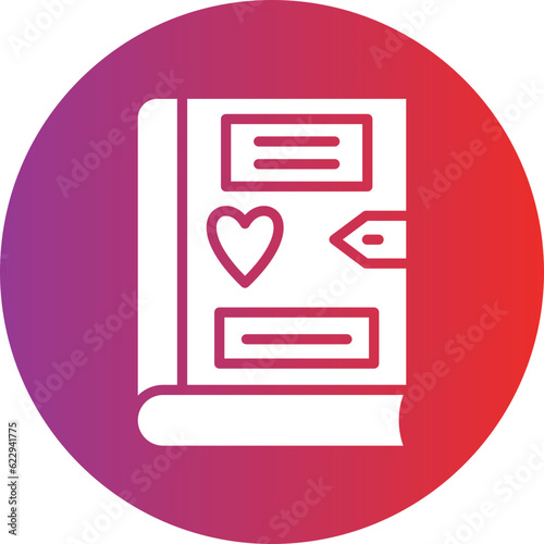 Vector Design Diary Icon Style