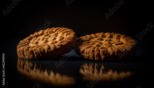 Freshly baked homemade shortbread, a sweet indulgence on the table generated by AI
