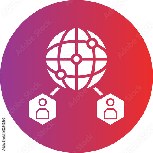 Vector Design Global Network Icon Style