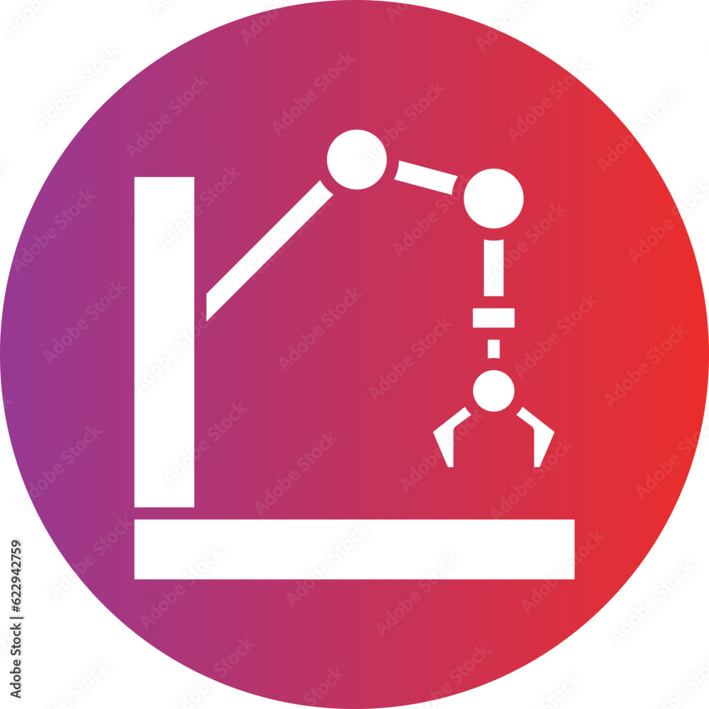 Vector Design Robot Arm Icon Style Vector Design Robot Arm Icon Style