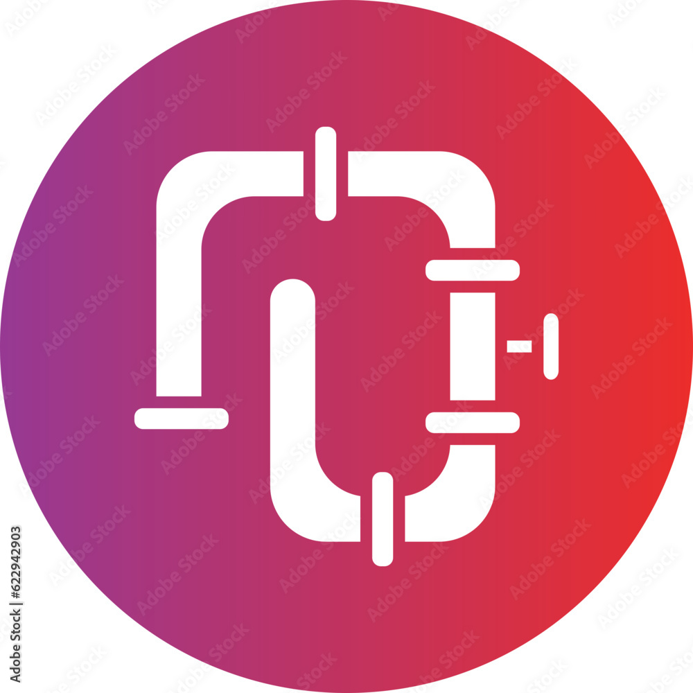 Vector Design Pipeline Icon Style Vector Design Pipeline Icon Style