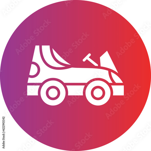 Vector Design Go Kart Icon Style