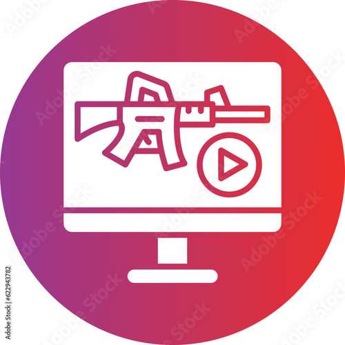 Vector Design Livestream Icon Style