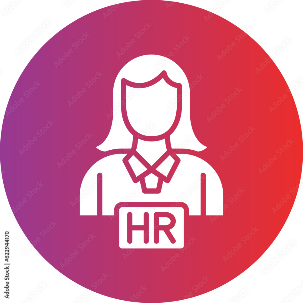 Vector Design Hiring Manager Female Icon Style Vector Design Hiring Manager Female Icon Style