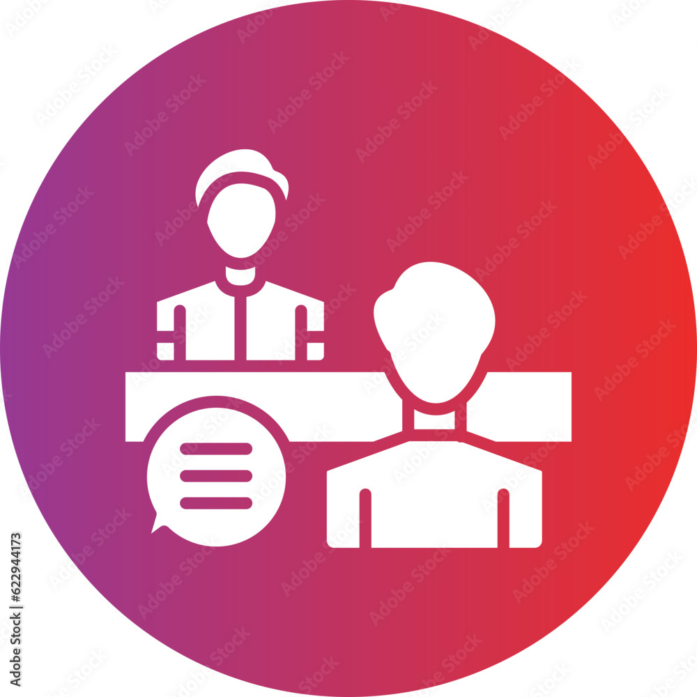 Vector Design Interview Icon Style Vector Design Interview Icon Style