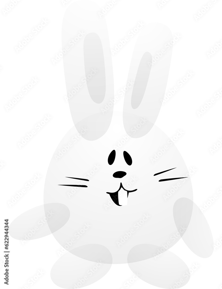 Obraz premium White Easter Bunny