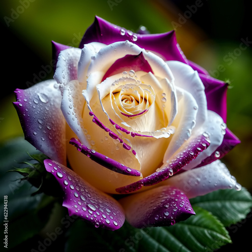 Rose with droplet. Generati...
