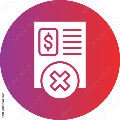 Vector Design Early Termination Fee Icon Style