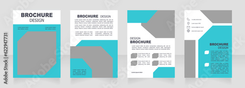 Scientific researching in virology to get antidot blank brochure design. Template set with copy space for text. Premade corporate reports collection. Editable 4 paper pages. Arial font used