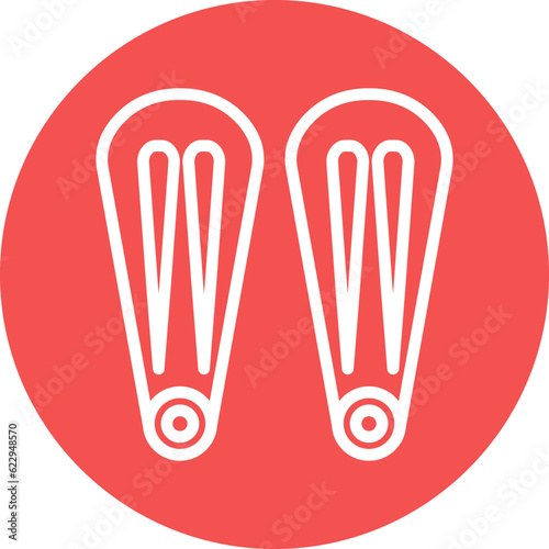 Vector Design Hair Pin Icon Style