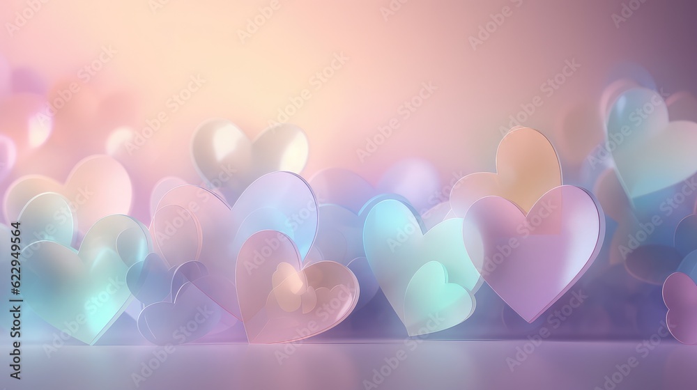 Romantic Pastels Heart Love Abstract Background in Soft Hues Romantic Pastels Heart Love Abstract Background in Soft Hues