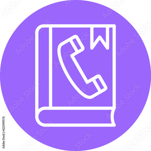 Vector Design Phonebook Icon Style