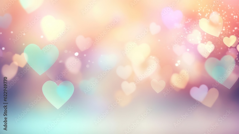 Romantic Pastels Heart Love Abstract Background in Soft Hues Romantic Pastels Heart Love Abstract Background in Soft Hues