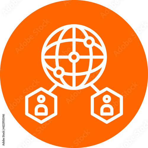Vector Design Global Network Icon Style