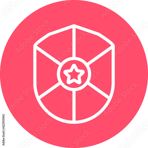 Vector Design Police Shield Icon Style