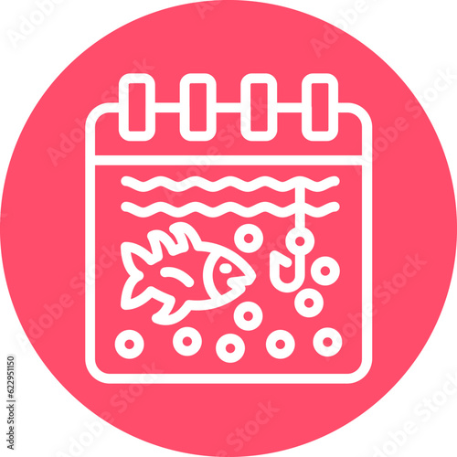 Vector Design Fishing Season Icon Style