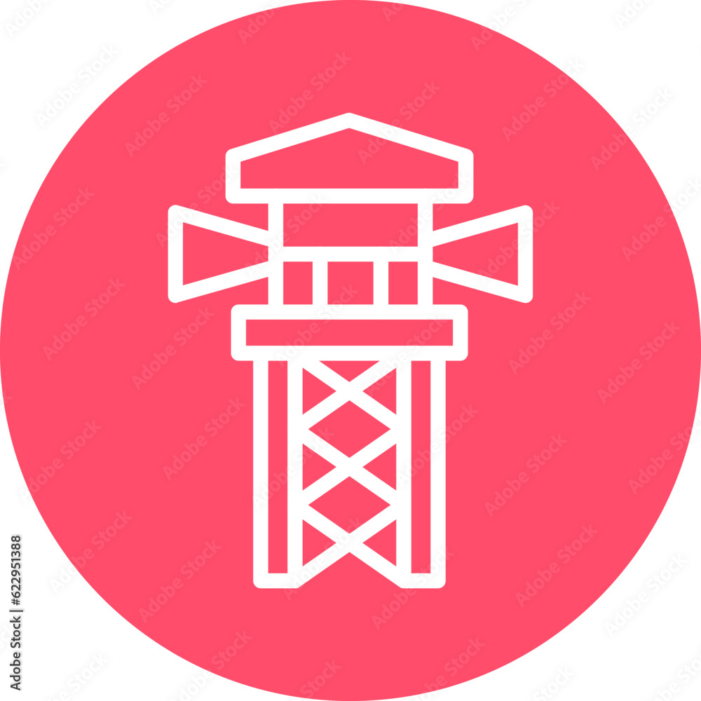 Vector Design Observation Tower Icon Style Vector Design Observation Tower Icon Style