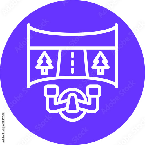 Vector Design Motion Simulator Icon Style