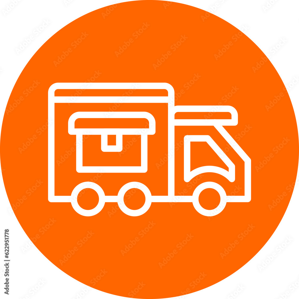 Vector Design Delivery Van Icon Style Vector Design Delivery Van Icon Style