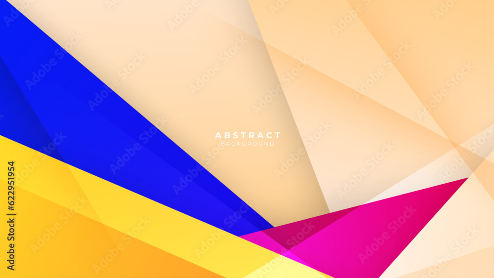Abstract geometrical colorful with triangle banner background. illustration vector design