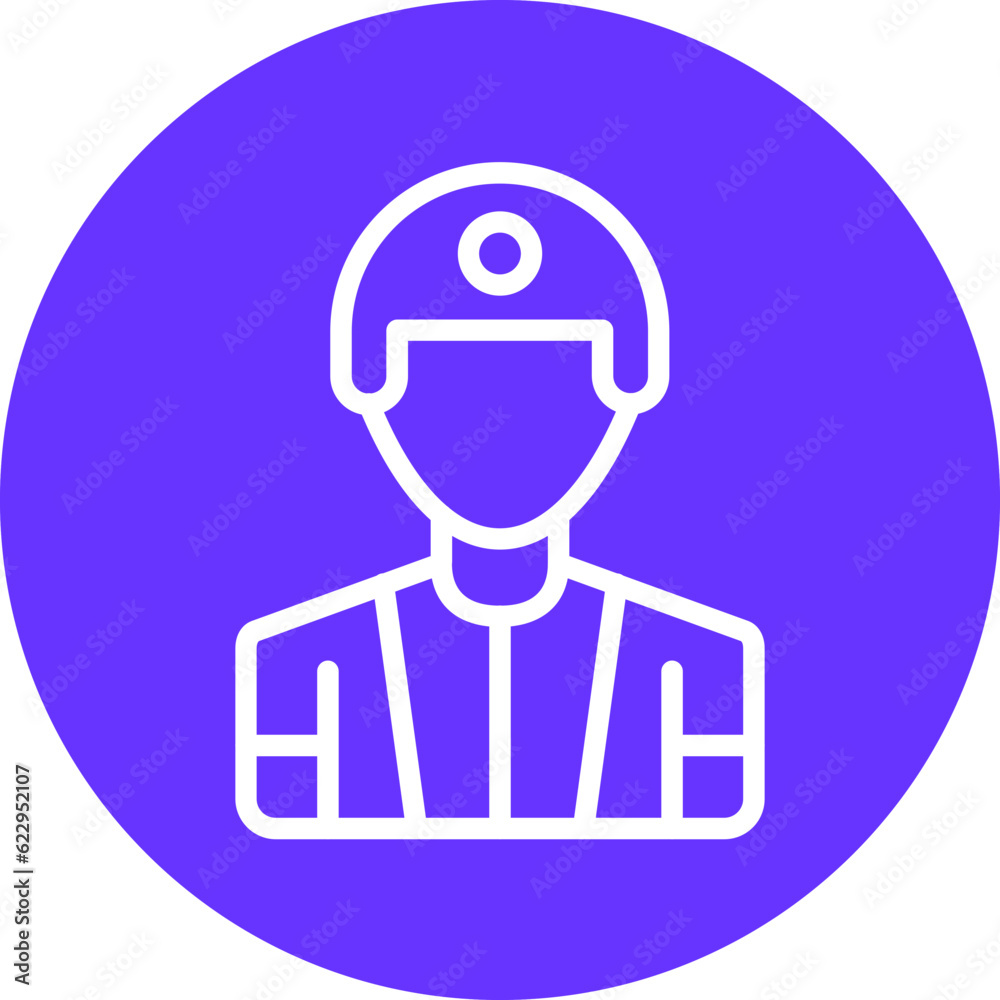Vector Design Male Player Icon Style Vector Design Male Player Icon Style