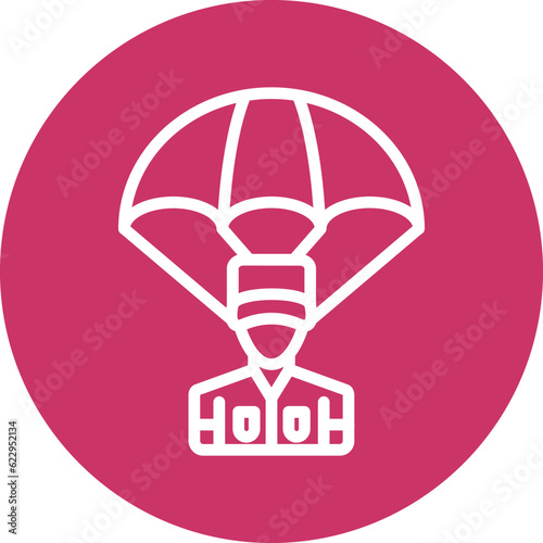 Vector Design Parachute Icon Style photo