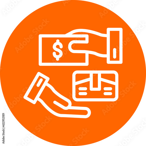 Vector Design Pay Upon Delivery Icon Style