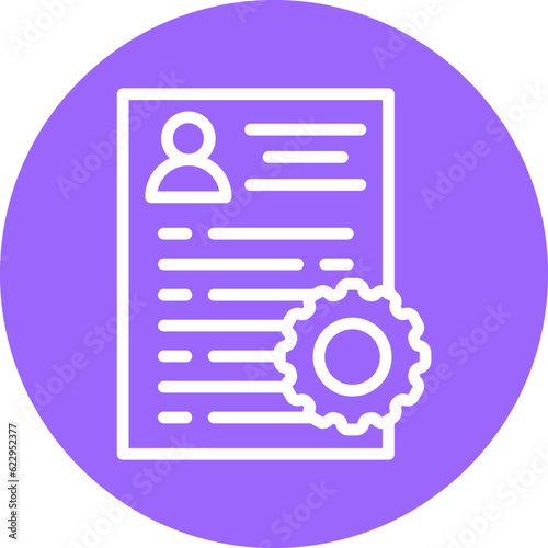 Vector Design Applicants Management Icon Style