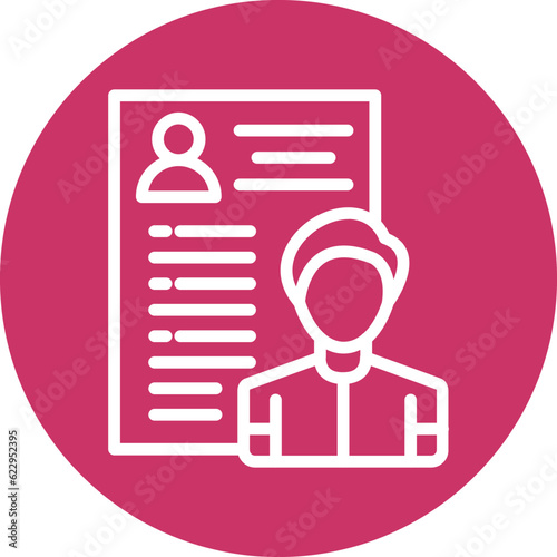 Vector Design Candidate Male Icon Style