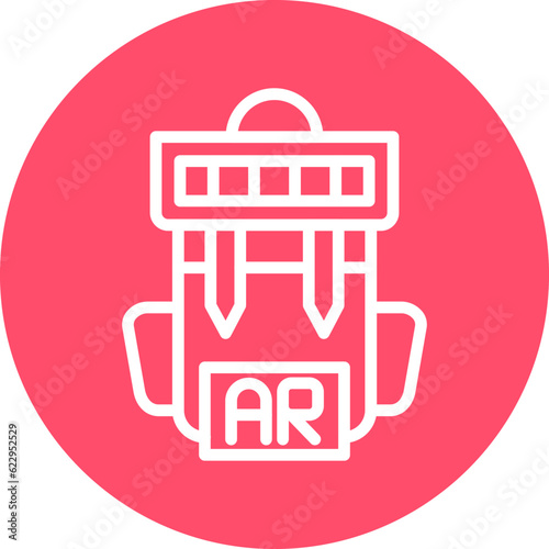 Vector Design Ar Backpack Icon Style