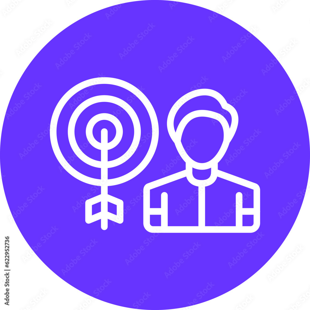 Vector Design Audience Targeting Icon Style Vector Design Audience Targeting Icon Style