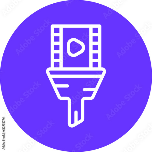 Vector Design Content Curation Icon Style